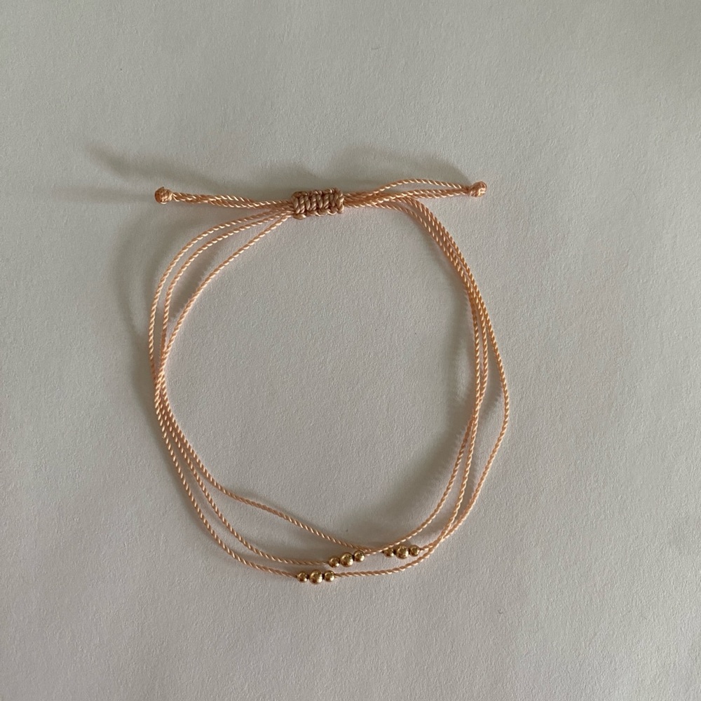 Nine wishes bracelet with 14k beads